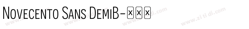 Novecento Sans DemiB字体转换